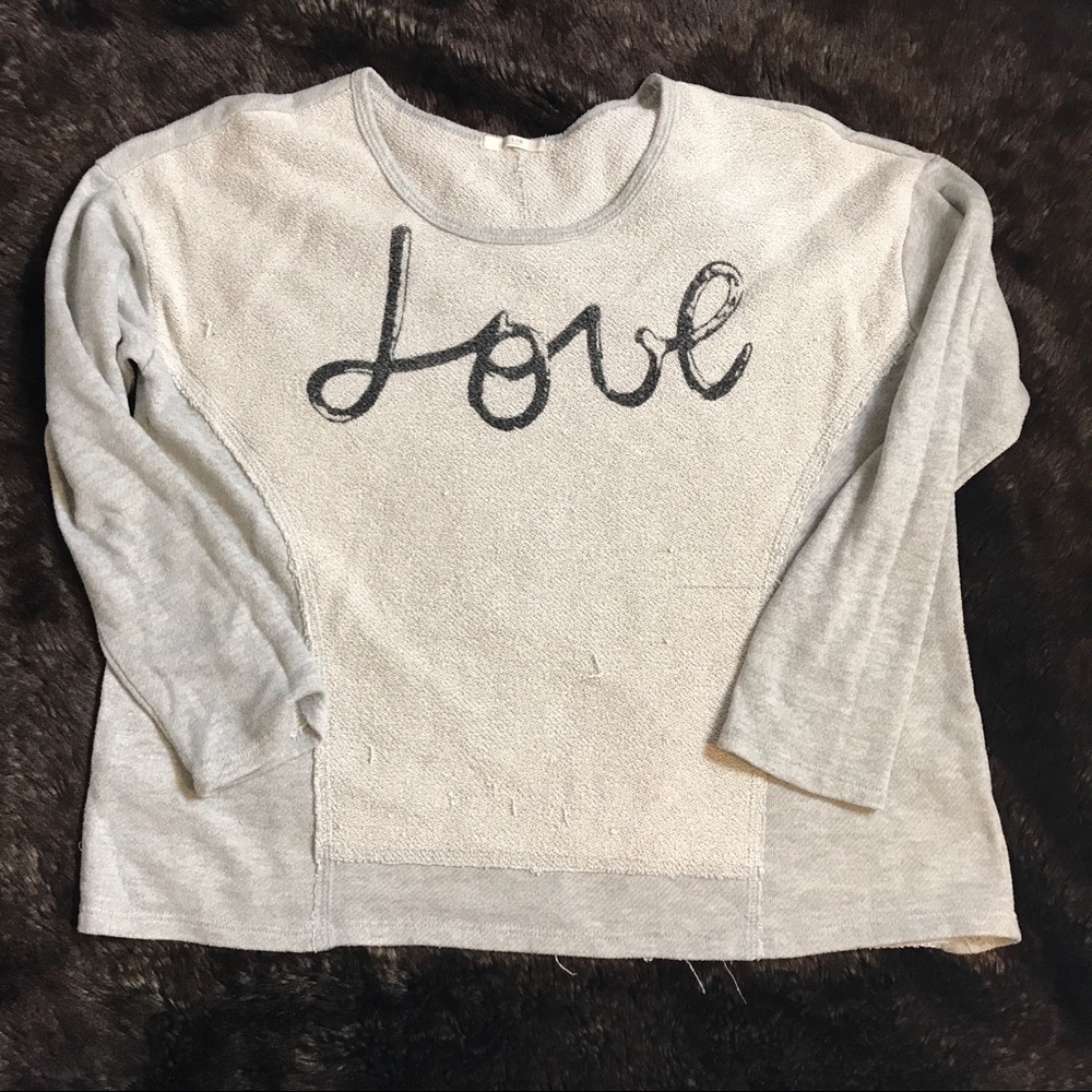 Oversized love sweater size small
